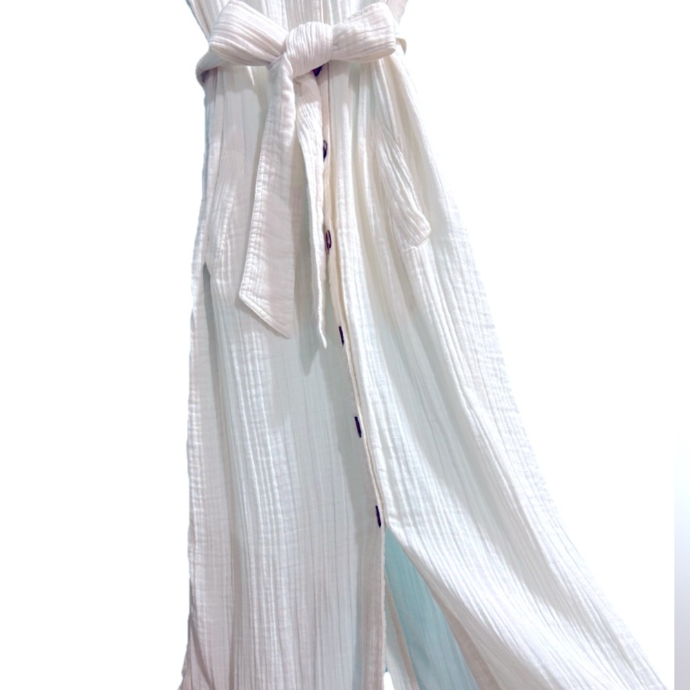 Free People Endless Summer White Cotton
Button Down Midi - Picture 8 of 15